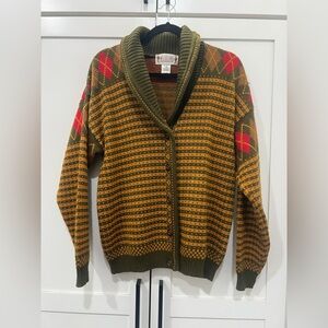 Vintage Melbourne Elements Medium cardigan Sweater size medium